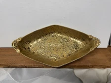 Vintage Le Mieux China Weeping Gold Hand-decorated 22K Gold Candy  Trinket Dish