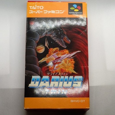 DARIUS TWIN Nintendo Super Famicom Japan Import Kostenloser Versand FedEx DHL...