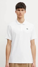 Lacoste Men's Classic Slim Fit Short Sleeve White Polo Shirt. Size S.