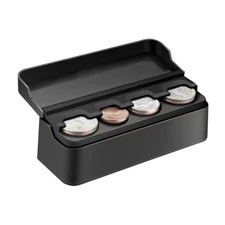 SINGARO Coin Holder for Car, Coin Change Organizer Compatible with 1PCS Black