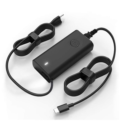 Dell 65W USB C Laptop Charger Power Adapter with 11ft Power Cord