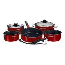 Magma Nestable 10 Piece Induction Non-Stick Enamel Finish Cookware Set - Magm...