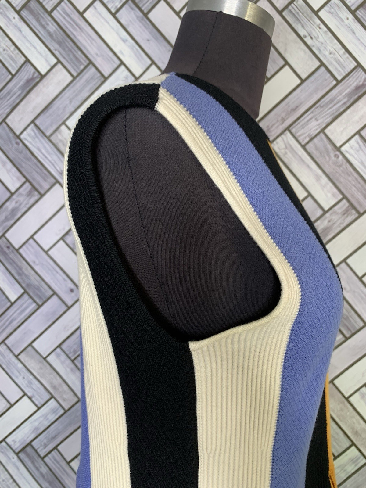 Salvatore Ferragamo Colorblock Patchwork Wool Swe… - image 14