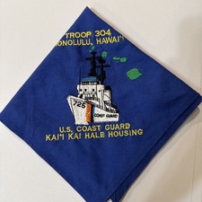 BSA TROOP 304 HONOLULU HAWAII COAST GUARD NECKERCHIEF MILITARY TROOP!!!