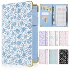 Server Books for Waitress, Faux Leather Server Book with Zipper Pocket, Cute ...