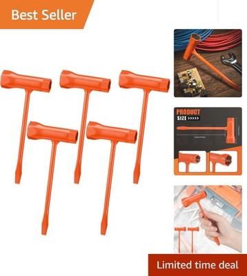5 Pcs Chainsaw Bar Wrench & Screwdriver Tool Set for 1/2, 3/4 Inch Nuts & Access