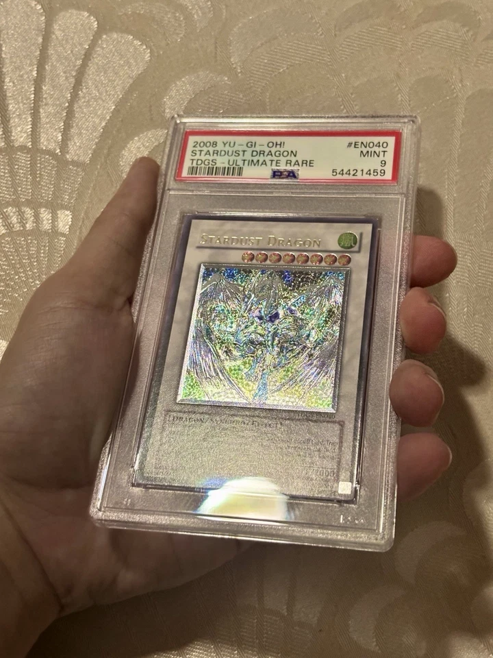 2008 Yu-Gi-Oh! Ultimate Rare Stardust Dragon The Duelist Genesis PSA MINT 9 - Image 2 of 4