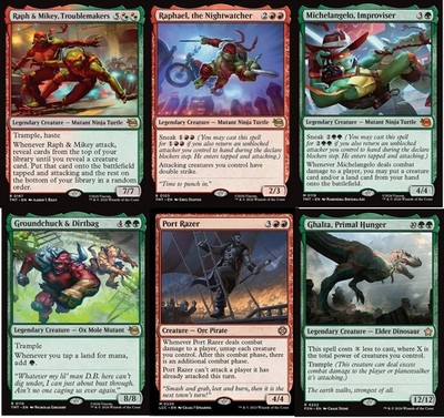 MTG Commander Raph & Mikey Trouble Maker Deck -  TMNT  -  NM - EDH  100 Cards