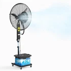 26'' Industrial Misting Fan w/11Gal Water Tank, 3 Speeds & Ajustable Mist Value