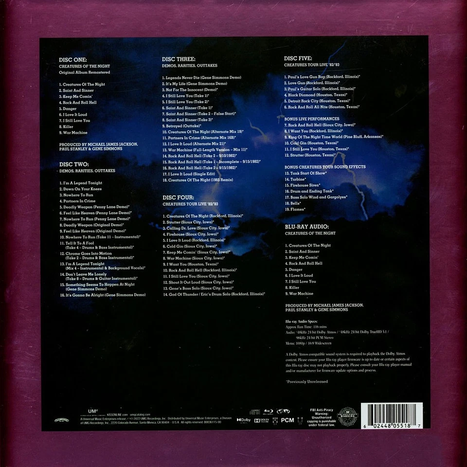 Kiss - Creatures Of The Night 40th Anniversary Edition Sup (1982 - US - Reissue) - Bild 3 von 3