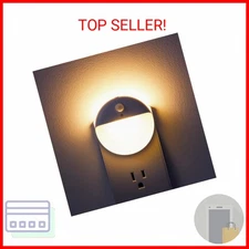 YUNLEX 2 Pack Plug in Night Light with Motion Sensor and Dusk to Dawn Sensor, St