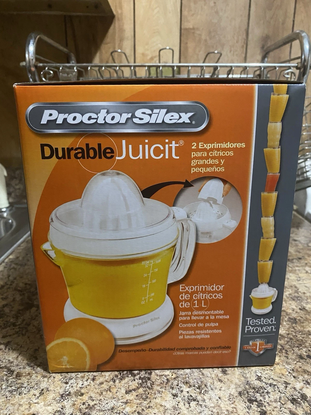 Proctor Silex 34 oz. Citrus Juicer Complete In Original Box New TESTED & WORKING