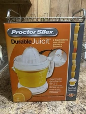 Proctor Silex 34 oz. Citrus Juicer Complete In Original Box New TESTED & WORKING