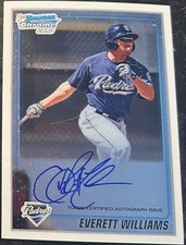 2010 Bowman Chrome EVERETT WILLIAMS #BDP200 🔥 Padres  ⚾️ GORGEOUS Autograph