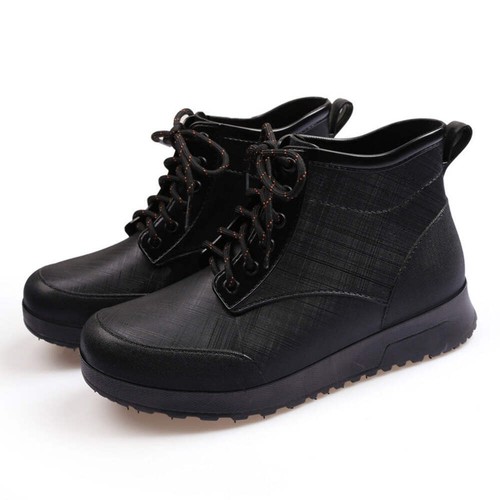Womens Short Rain Boots Thick Sole and Non Slip Rainboots Street Parent Child Bo - Picture 8 of 40