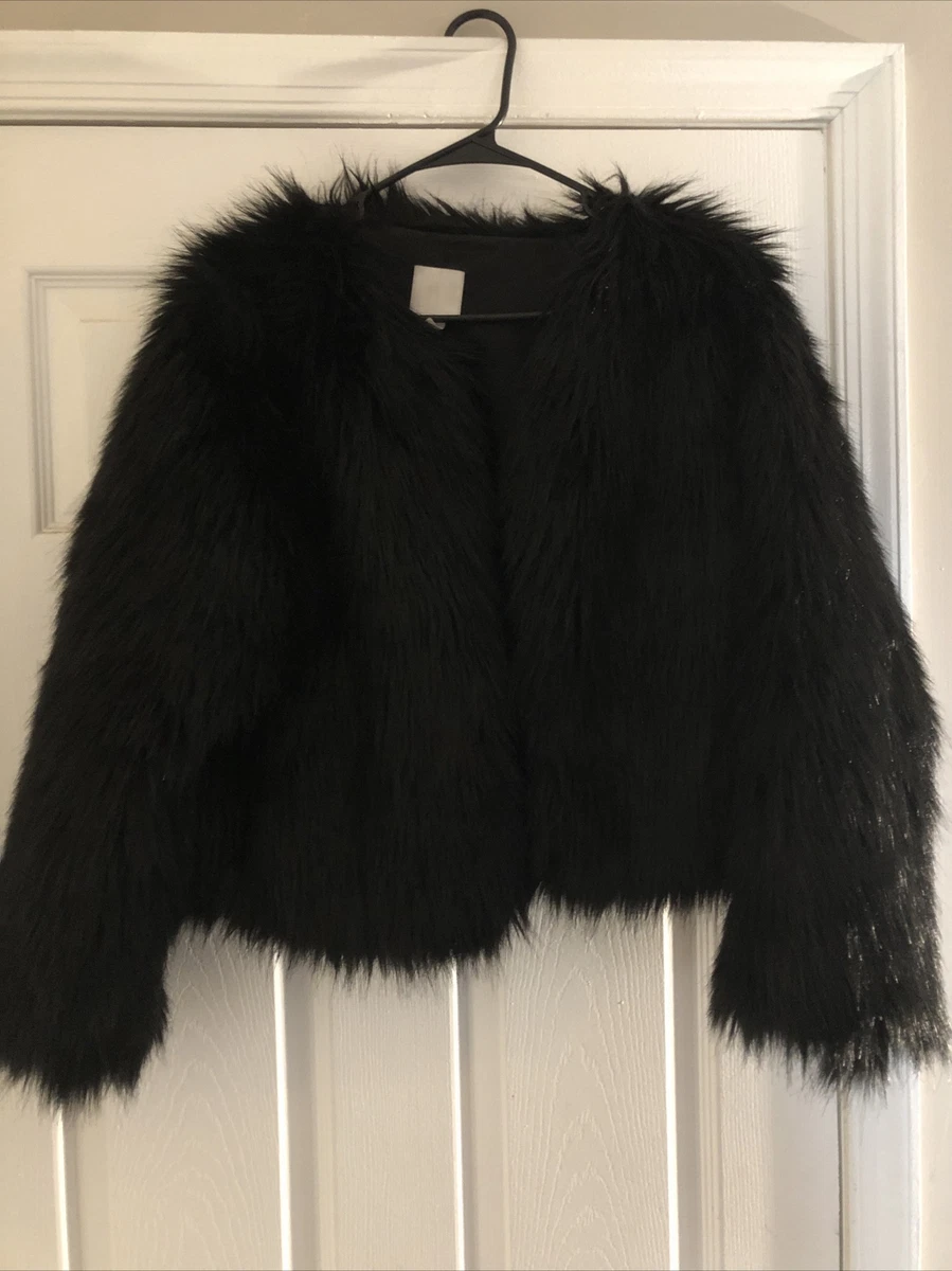 Faux fur top h and m