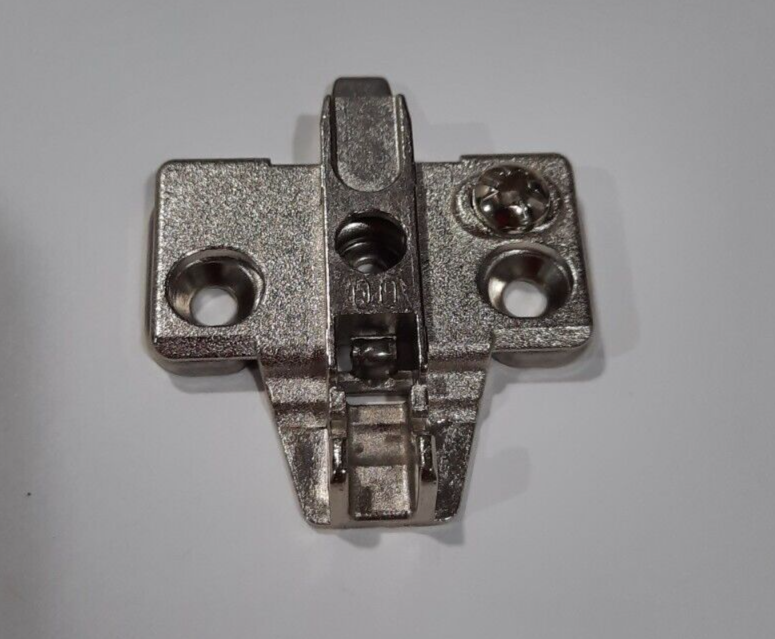 RARE Mepla Hinge 654.325.53.00 w/ Mounting Plate 317.393.55.00, Half Overlay RARE Mepla Hinge 654.325.53.00 w/ Mounting Plate 317.393.55.00, Half Overlay
