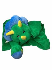 Cuddle Covers Dinosaur Buddy Cover Green Plush Animal Pillow Case