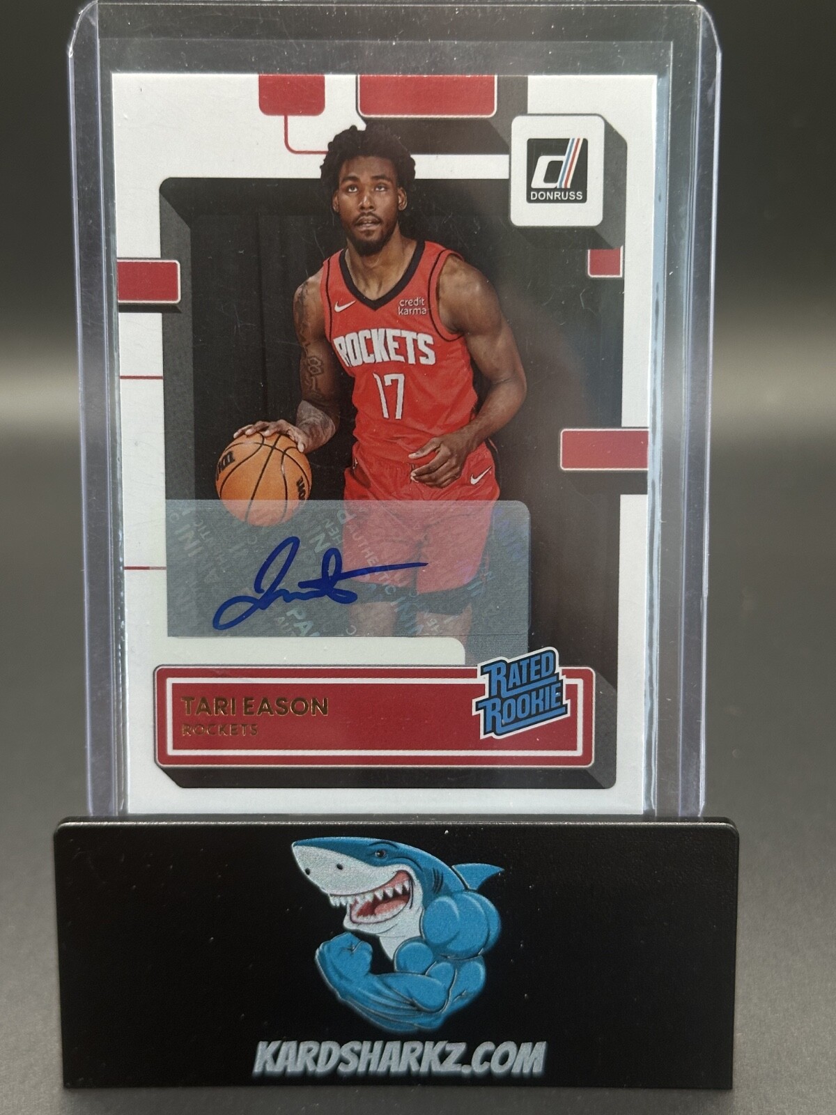 2022-23 Panini Donruss Rated Rookie Tari Eason #217 RC Auto NBA Rockets Autograp