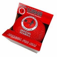 WAKA World Adult Kickball Association Official Game Ball Red Rubber Kickball