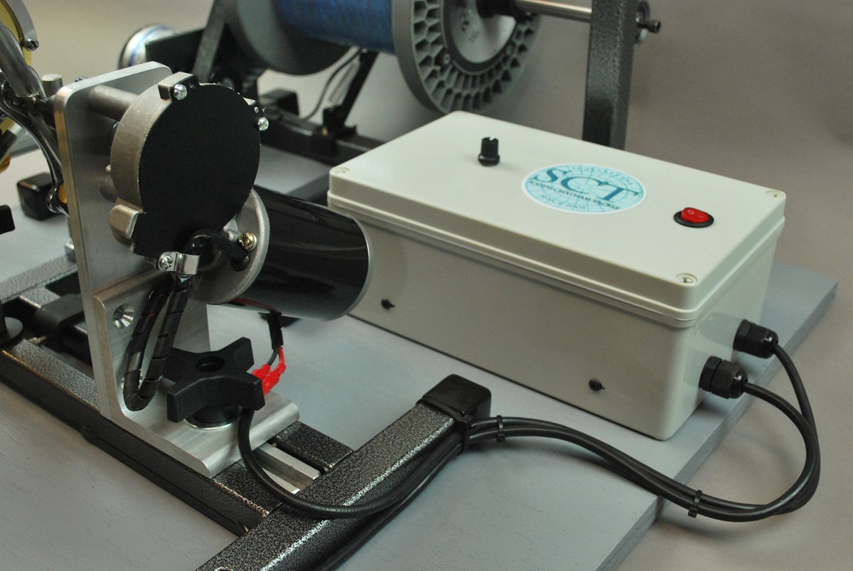 Motorized ReelWinder, spool holder with Digital line counter and