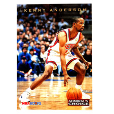 Kenny Anderson 1993-94 NBA Hoops Admiral's Choice Insert #3 New Jersey Nets