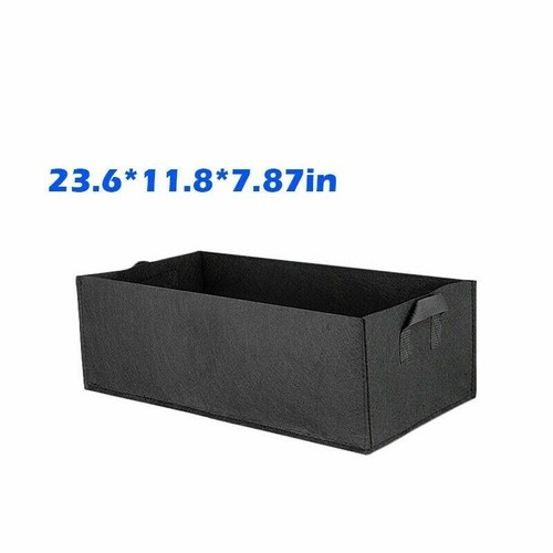 Rettangolo Semina Borsa Giardino Crescere Vaso da Fiori Tasca Root Container di - Foto 14 di 14