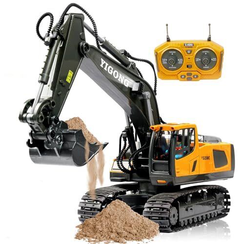 Juguete excavadora control remoto, presente para 4 5 6 7 8 9 10 11 años, RC - Imagen 2 de 8