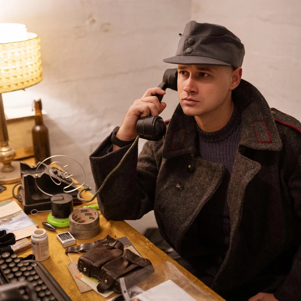 Genuine Bulgarian Trench Coat Military Army Wool Overcoat Heavy Winter Shinel - Image 4 of 4