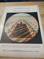 1967 Wilbur Clark's Desert Inn Las Vegas Magazine Ad