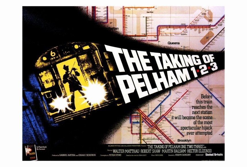 THE TAKING OF PELHAM ONE TWO THREE Movie POSTER 22x28 Half Sheet