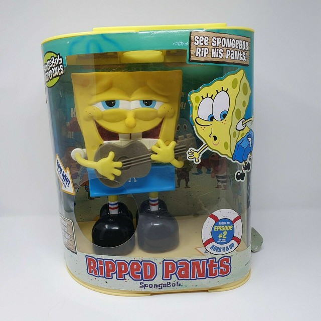 RARE New Nickelodeon SpongeBob SquarePants Ripped Pants Interactive Toy