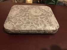 Vintage De Montfort Sheffield EPNS Demitasse coffee bean spoon set. H Samuel