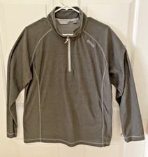 Regatta Great Outdoors Women's XL Gray 1/4 Zip Lightweight Fleece Pullover