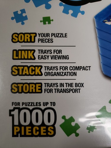 Ravensburger SORT & GO Puzzle Accessory 6 Stackable Sorting Trays up to 1000 Pv - Picture 11 of 12