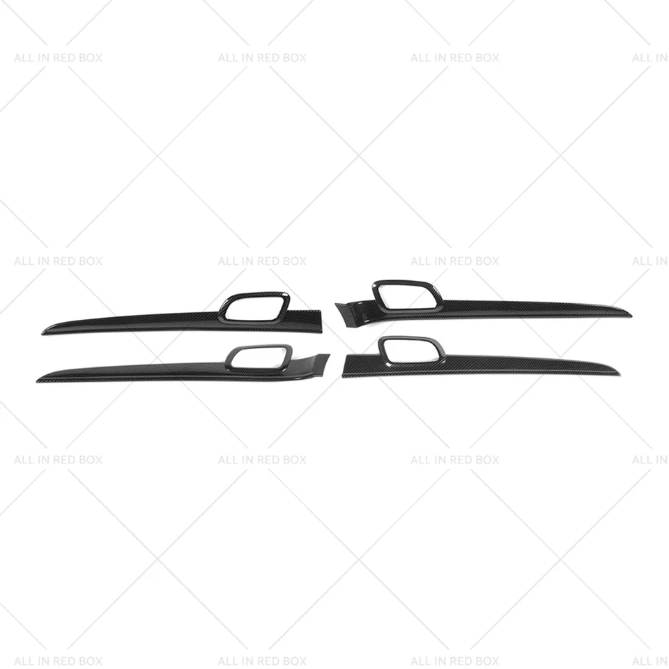 Carbon Fiber Door Handle Decor Cover Trim Strips Suitablefor Jeep Grand Cherokee - image 2 of 4