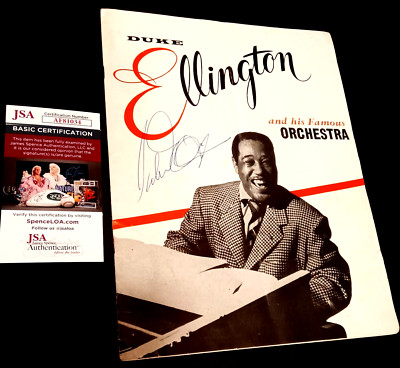 DUKE ELLINGTON Orchestra SIGNED Program Book JSA COA | eBay