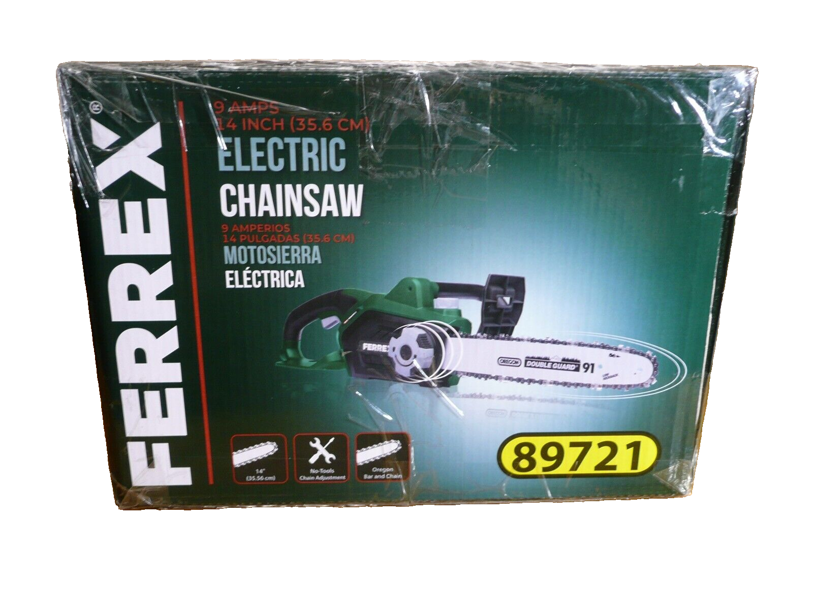 Ferrex 14" Electric Chainsaw 9 Amps, Oregon Bar & Chain eBay