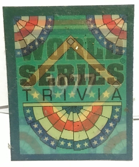 1991 SCORE World Series Trivia Cards 8 Card No Reserve EBay