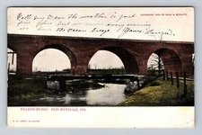 Batesville IN-Indiana, Railroad Bridge, Antique Vintage c1908 Postcard