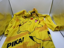 POKEMON Pikachu Pajamas Size 8 One Piece Blanket Sleeper Hoodie
