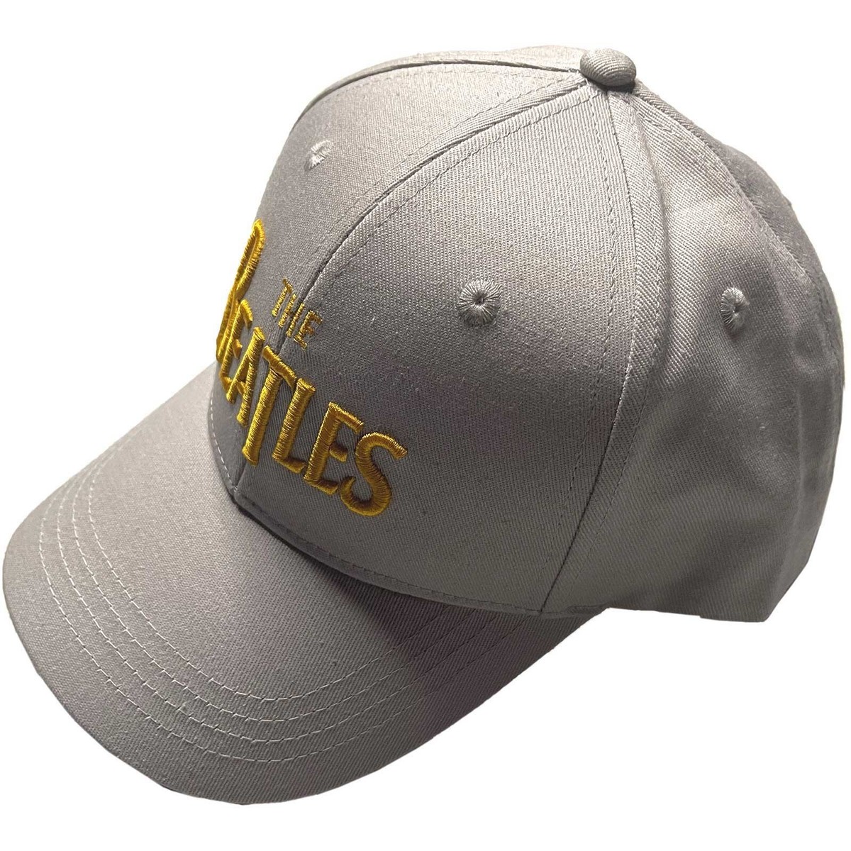 Beatles Men's Drop T Logo Baseball Cap – White Embroidered Licensed Music Hat - View #4