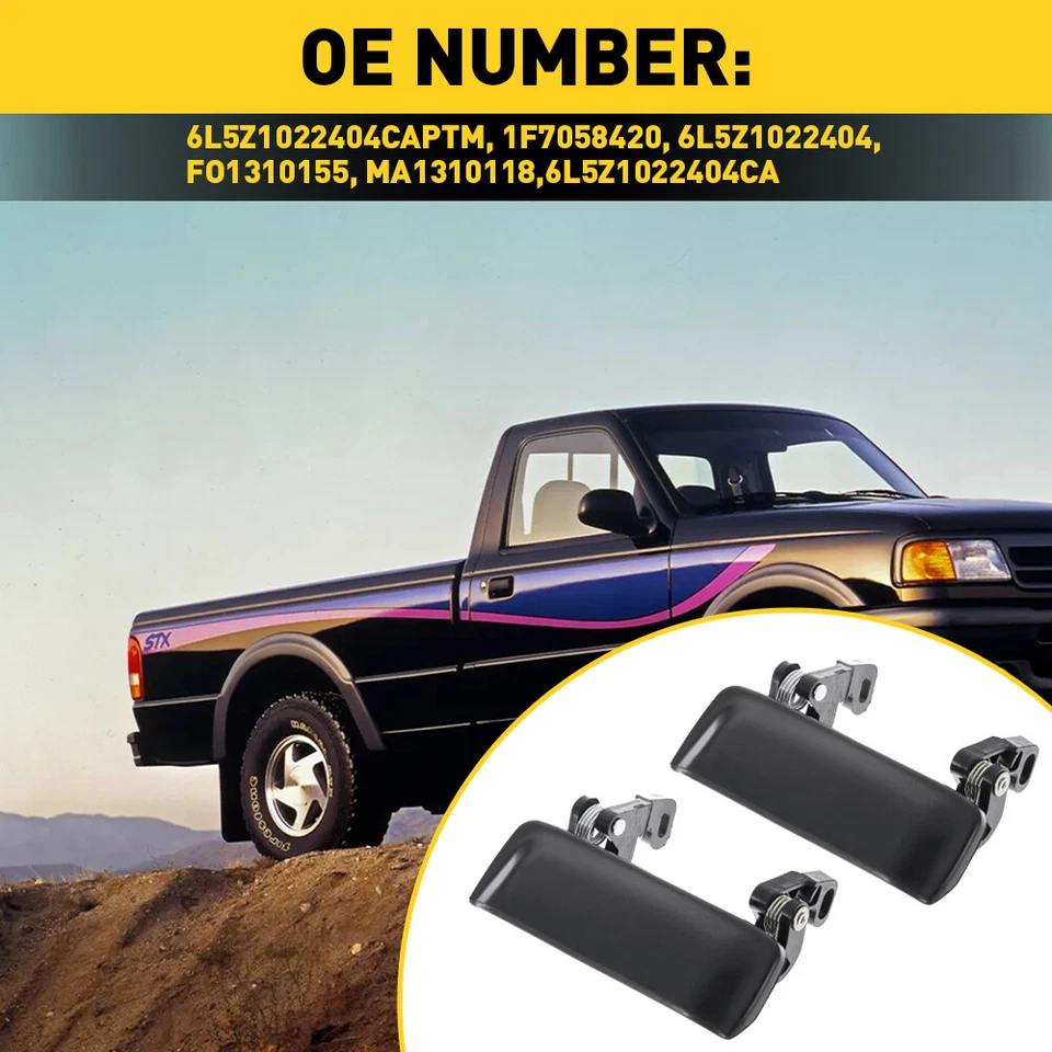 Manija de puerta exterior para Mazda B2300 B2500 B3000 B4000 2001-2010 delantera derecha o derecha Foto 2 de 4