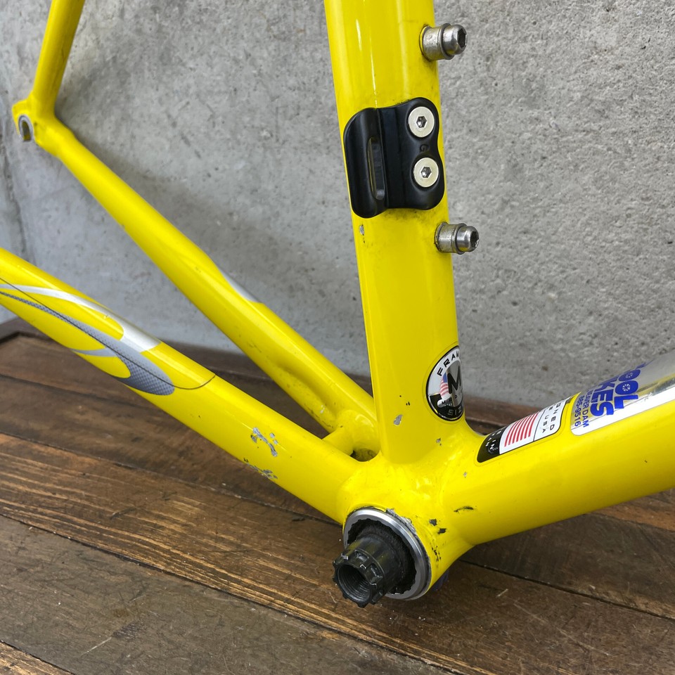 Giant TCR2 Frame 50 cm Road Bike 700c Yellow Carbon Fork Aluxx Alloy