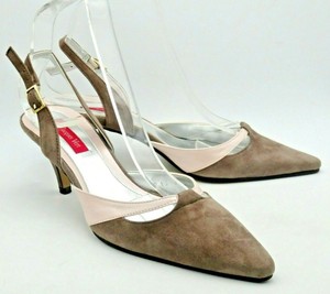 mink suede court shoes