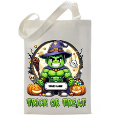 The Incredible Hulk Inspired Halloween Personalized Trick or Treat Bag Handmade