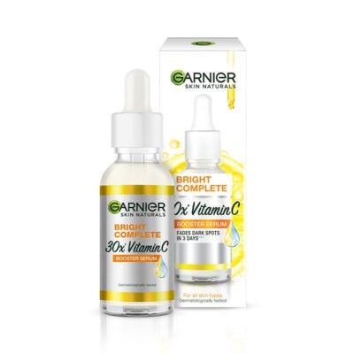Garnier Skin Naturals, Bright Complete 30X Vitamin C Booster Face Serum, 30 ml