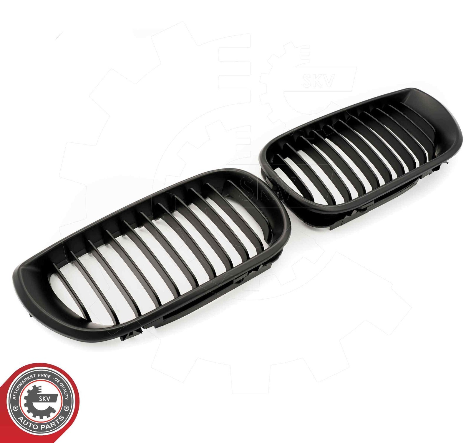 Grille calandre noir mat BMW E46 LCi 2001-2005 double haricot ABS résistant - 2