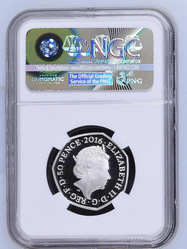 2016 G. Britain 50P Mrs. Tiggy-Winkle 150th Anniv. Beatrix Potter NGC PF70 - Image 2 of 2