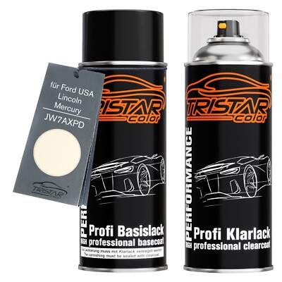 Autolack Spraydosen Set für Ford USA Lincoln Mercury JW7AXPD Colonial White